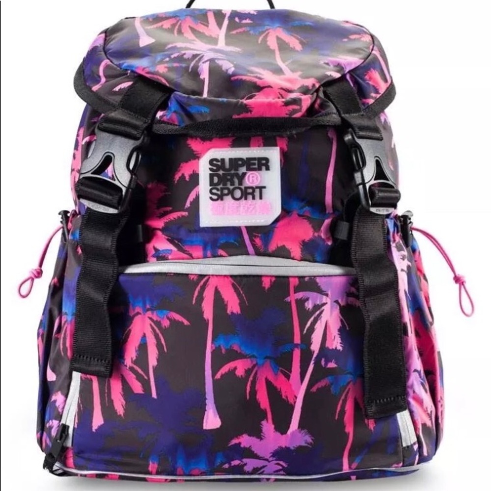 Superdry Super Sport Backpack In Multi Palm Print
